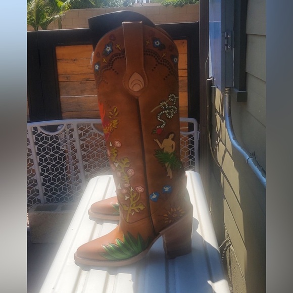 Brother Vellies Tall Eve Doodle Cowboy Boot - Picture 8 of 9